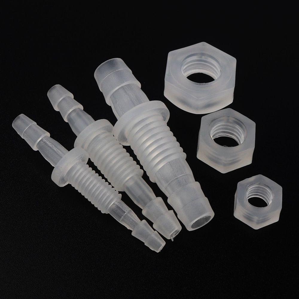 Solighter 5pcs Konektor Lurus Sambungan PP Aquarium Pagoda Fitting Selang