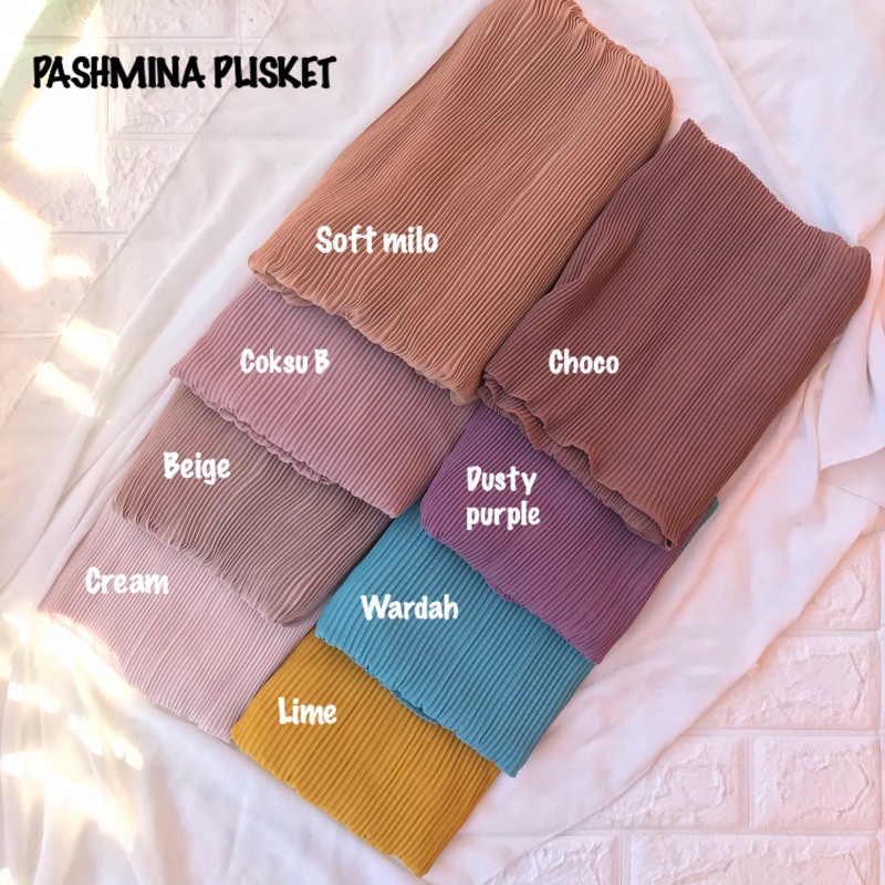 PASMINA PLISKET PREMIUM CERUTY BABYDOLL / HIJAB JILBAB PASHMINA PLISIR