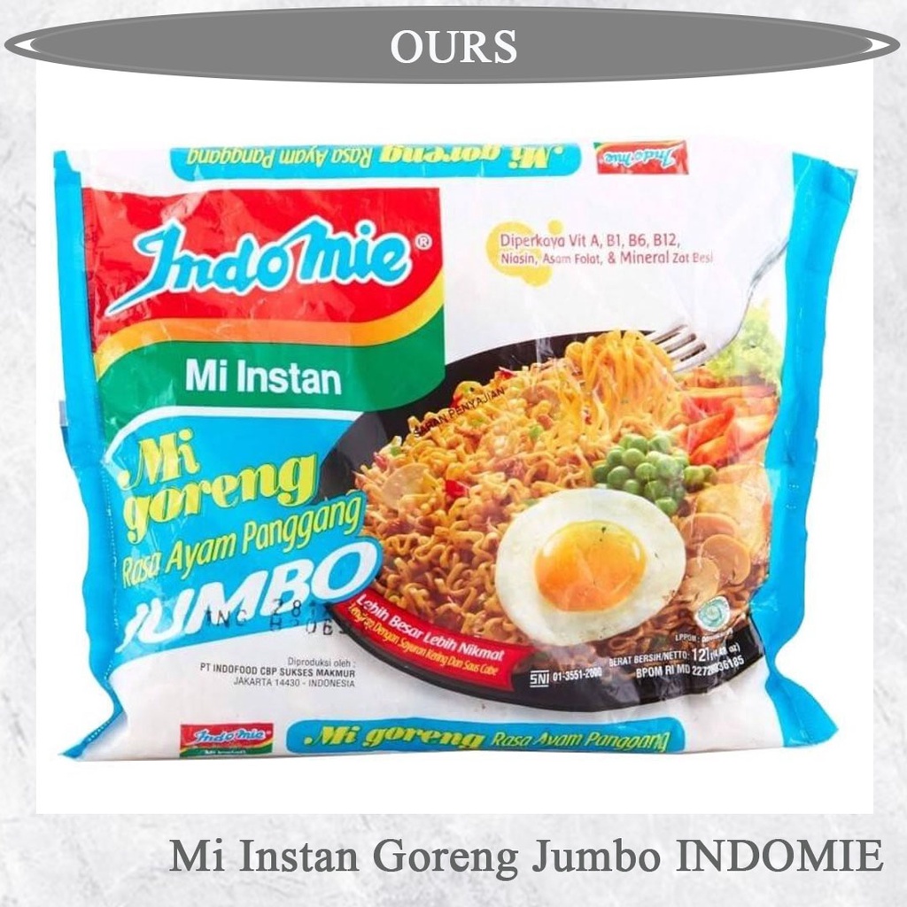 

Indomie Goreng Jumbo Ayam 127g OURSHOPNOW