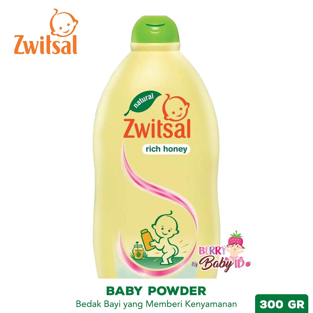 Zwitsal Natural Baby Powder Rich Honey Bedak Bayi Dengan Madu ZWT019 Berry Mart