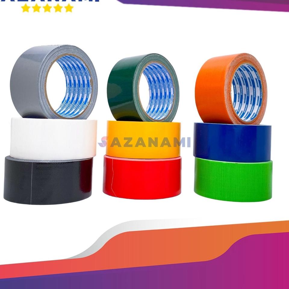 

GZDLJ LAKBAN KAIN WARNA 2" X 12M CLOTH TAPE SAZANAMI Stok Banyak