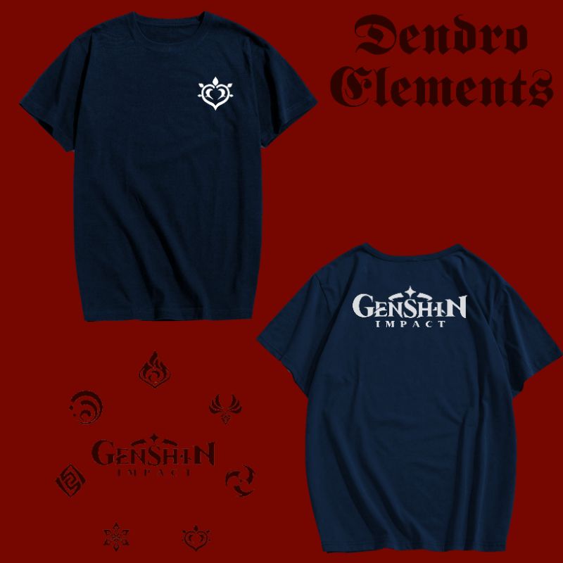 Kaos Genshin Impact | Baju Genshin Impact Dendro Element