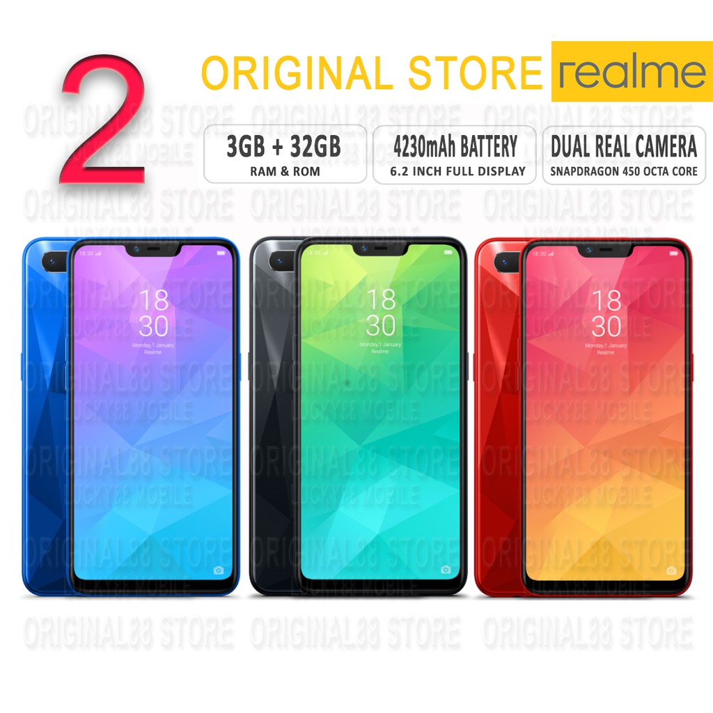 Realme 2 3gb Ram 32gb Internal Garansi Resmi Pro