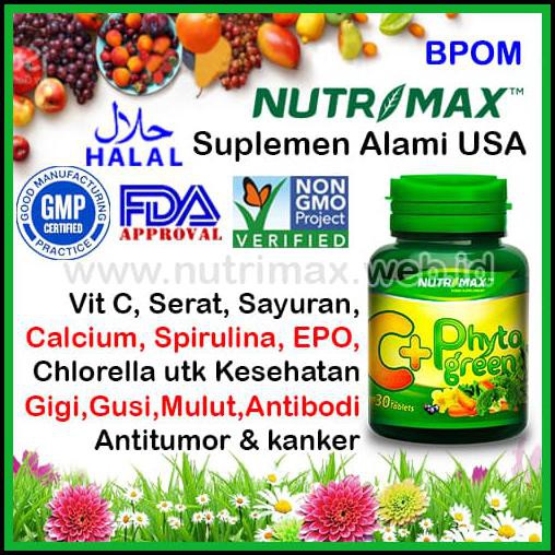Ready - Nutrimax C+ Phytogreen Vitamin Untuk/Buat Kekebalan Tubuh Phyto Green