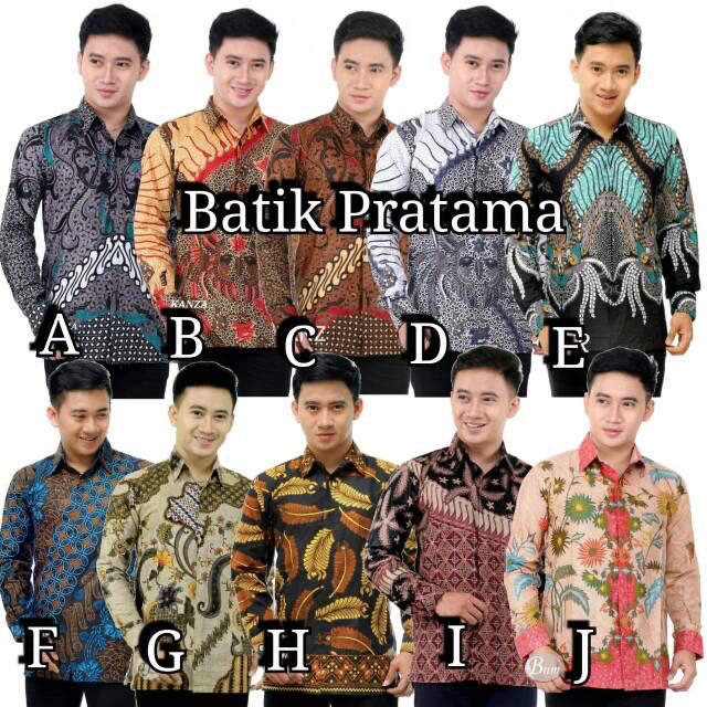 Kemeja Batik Pria Ppbtk07 Modern Lengan Panjang Casual Modis Trendy Masa Kini M L Xl Asli Pekalongan