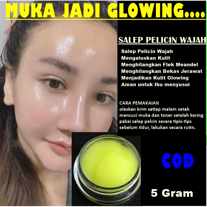 Salep Pelicin Wajah Flek/Night Cream (Glowing Face) aman untuk Bu'mil.