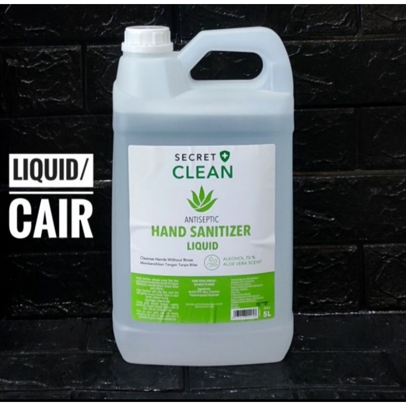 hand sanitizer secret clean 5 liter