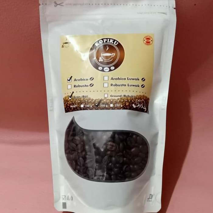 

kopi kopiku arabika biji 200gr