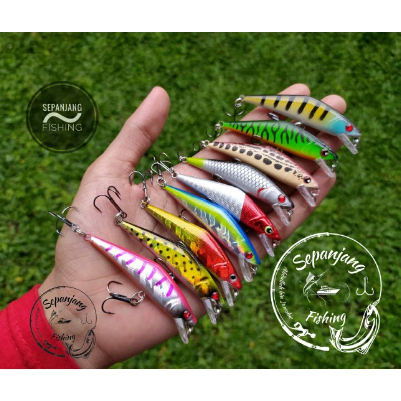 Minnow singking 5 gram / 6,7 cm ~ Exodus Kraken ~ Replika ~ Sepanjang Fishing
