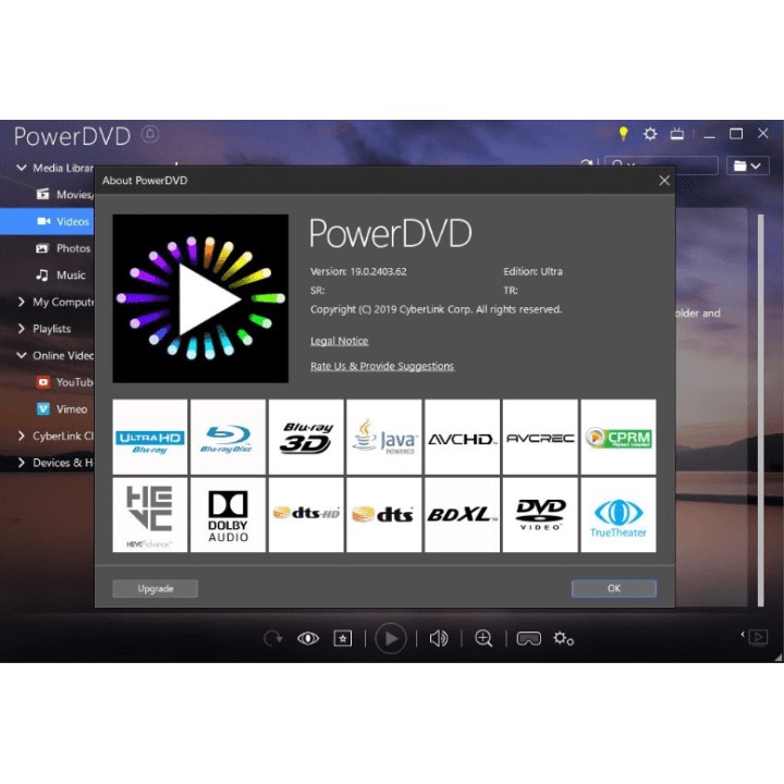 [FULL VERSION] Cyberlink PowerDVD 19 Ultra LIFETIME - GARANSI AKTIVASI