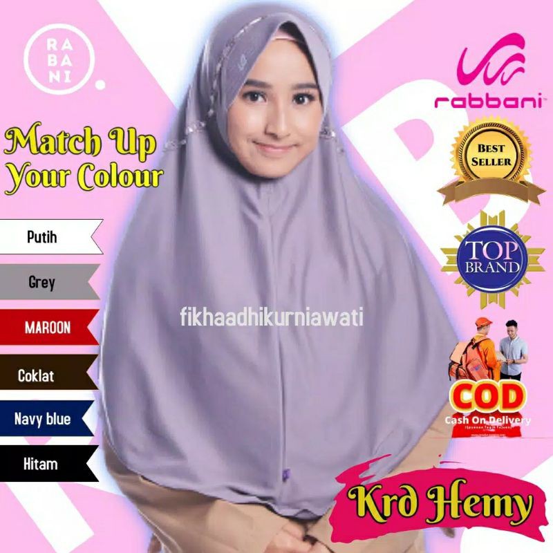 Kerudung rabbani hijab rabbani sekolah hemy