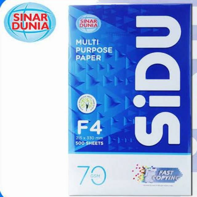 

Kertas Sinar Dunia F4 70gr