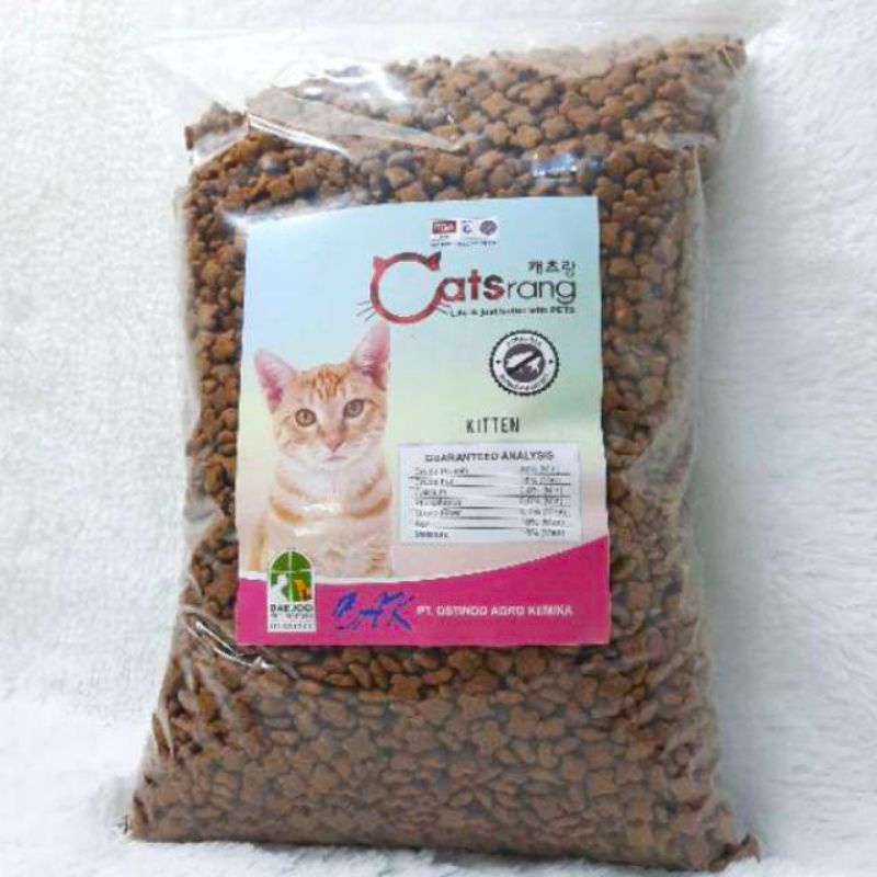 Catsrang kitten 1kg makanan kucing