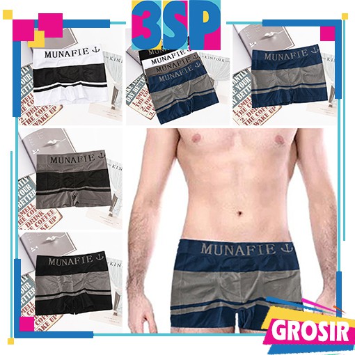 3SP | UWR30 Pakaian Celana Dalam Sempak Boxer Pria CD Kolor Cowok Man Underwear Murah