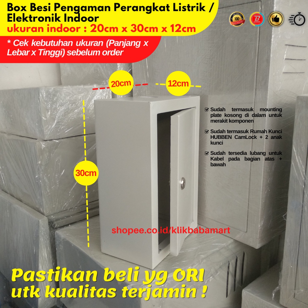 Jual BOX PANEL INDOOR 20X30X12 PENGAMAN PERANGKAT ELEKTRONIK LISTRIK ...