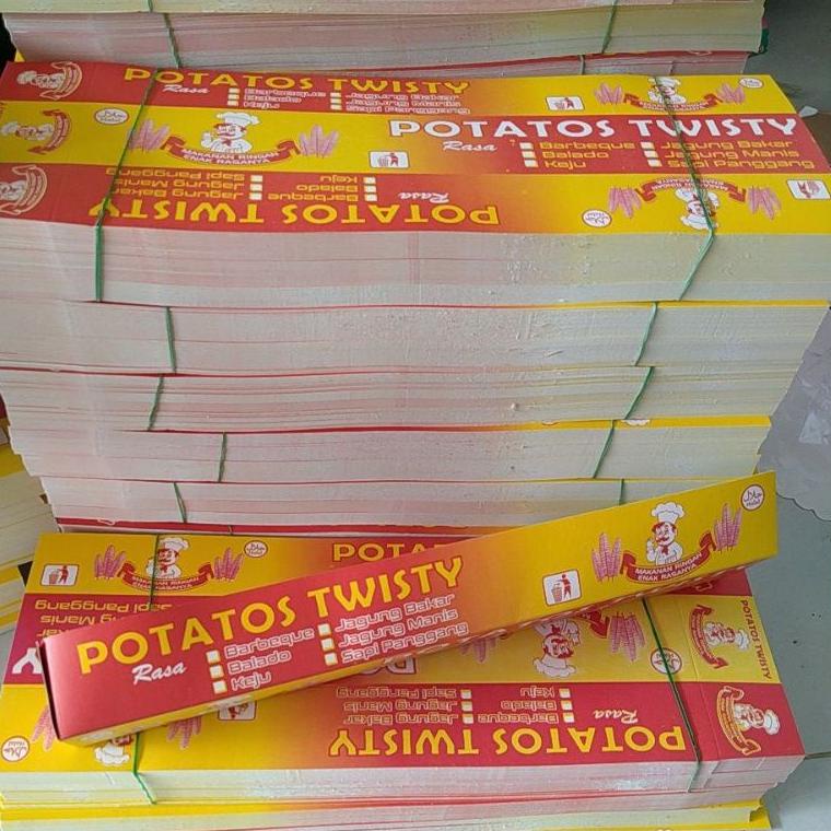 

[PRODUK NCBVU] KEMASAN KENTANG ULIR | KENTANG TORNADO | KENTANG SPIRAL | ISI 100 | KOTAK KENTANG | KENTANG GORENG | PEMBUNGKUS KENTANG KYR