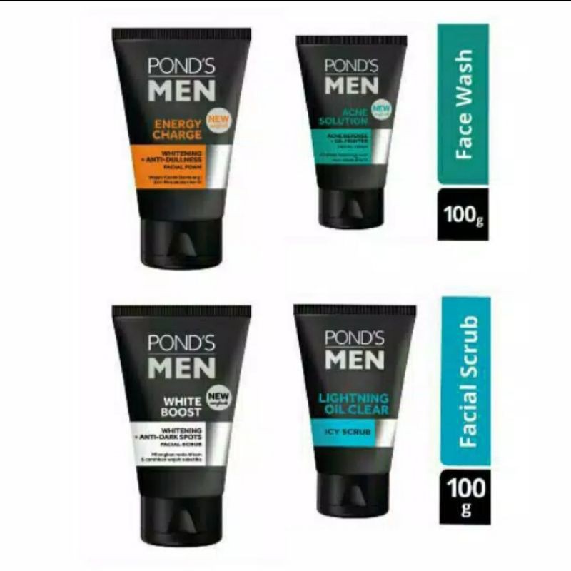 Ponds Man facial foam 100Gr sabun pembersih muka..