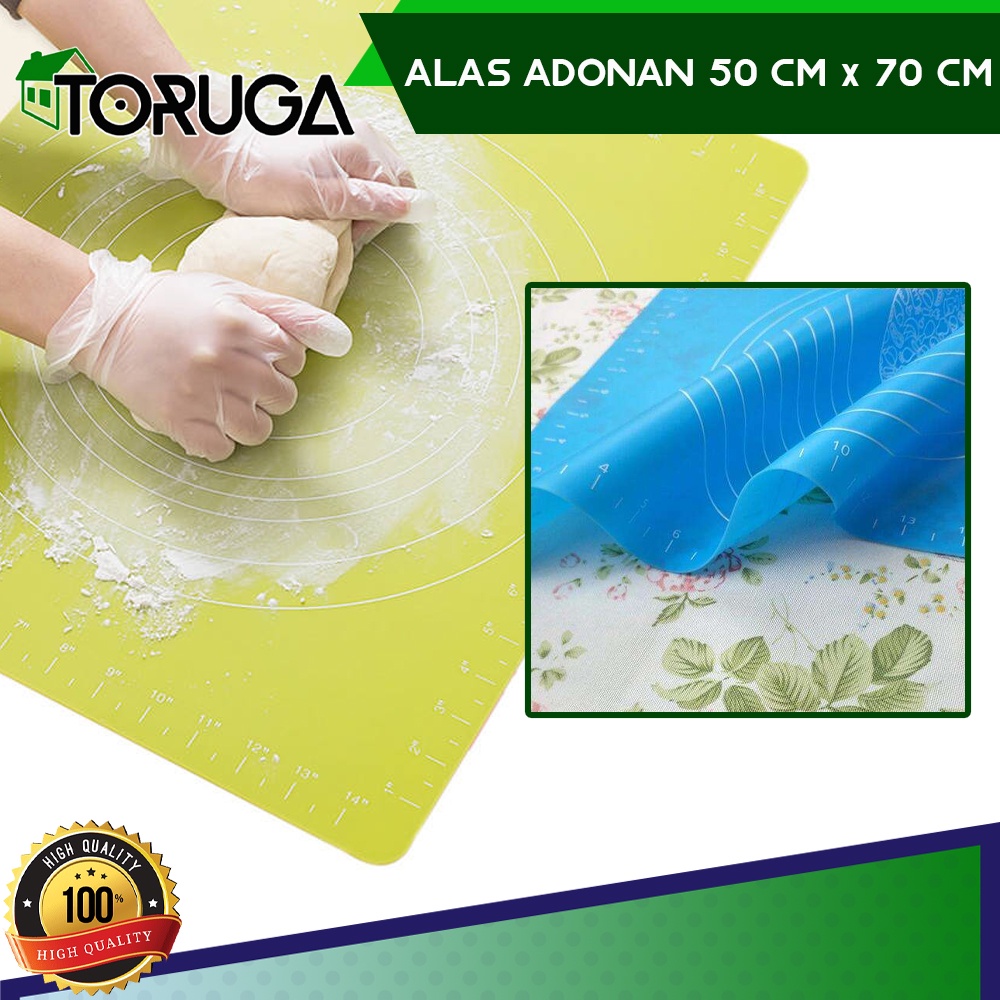 Alas Adonan Silikon Tatakan Baking Roti Pizza Fondant Silicone Mat Silicone Mat for Dough