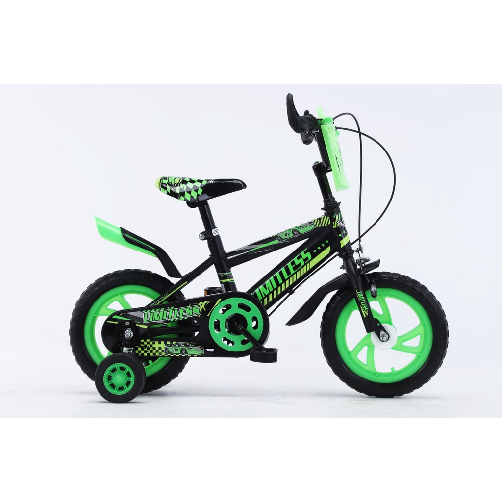 Sepeda Anak Laki BMX 12 Inch LIMITLESS ban busa Ban eva ban mati