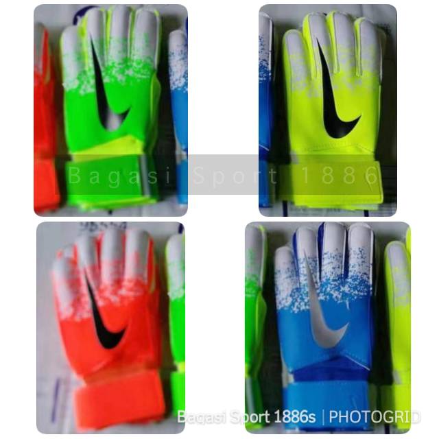 Sarung Tangan Gloves Kiper Goal Keeper GK Nike Model 5 Up Import Sepakbola Futsal Glove Bola Gradasi