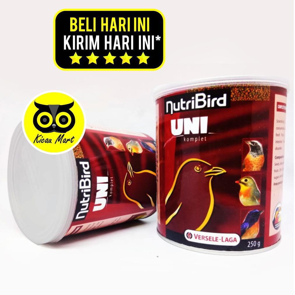 

( BISA COD ) PAKAN NUTRIBIRD UNI KOMPLET VERSELE LAGA VOER 250 GRAM MAKANAN BURUNG PLECI ROBIN