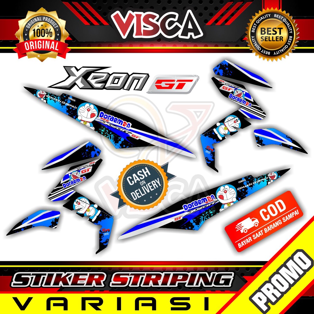Striping Xeon Gt 125 - Stiker Sticker Striping Variasi Lis Yamaha Xeon Gt 125 - Striping Hologram Xe
