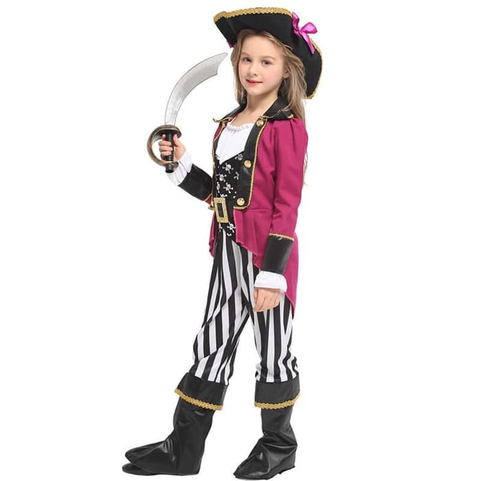 PIRATE GIRL costume cosplay haloween kostum anak bajak laut perempuan3