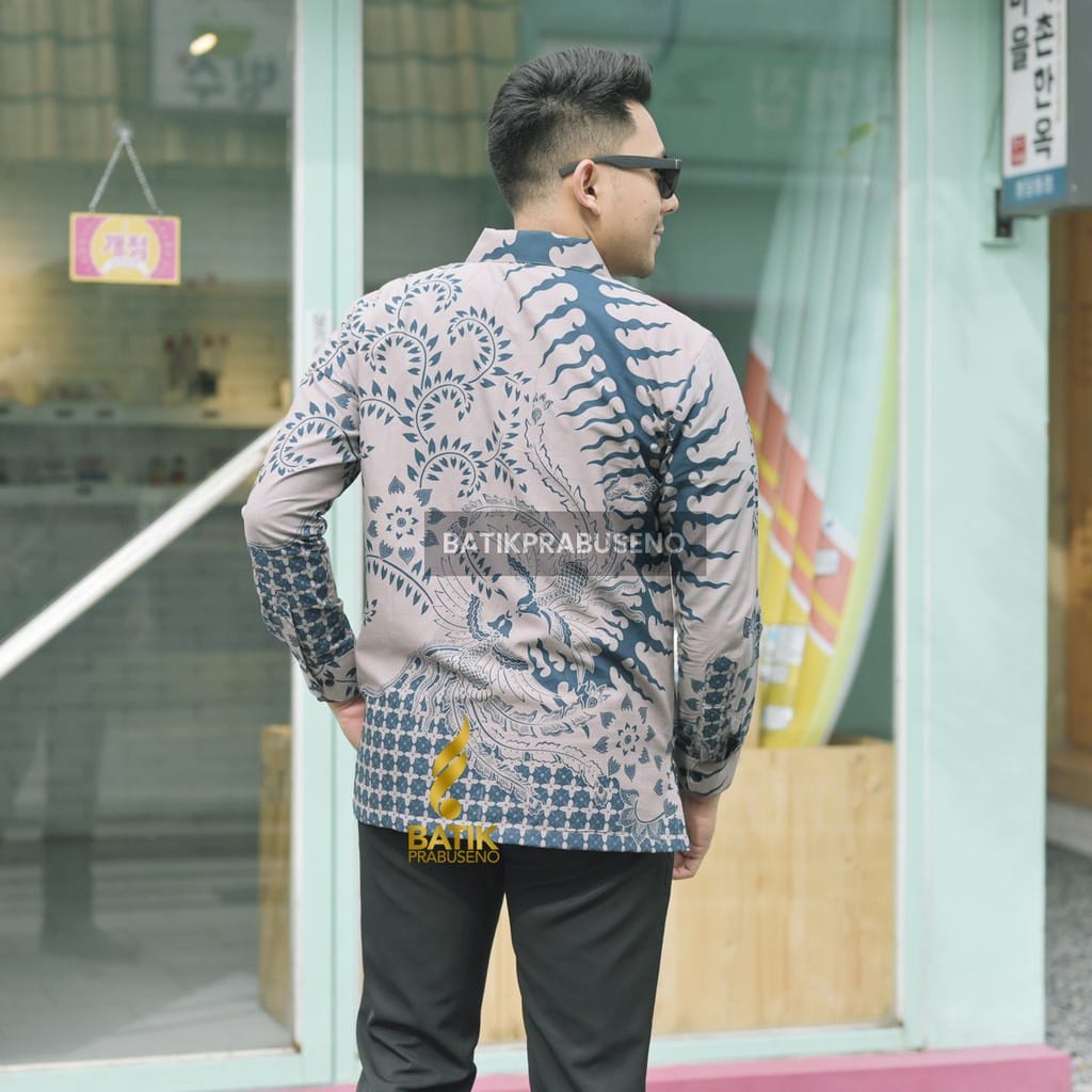 Kemeja Batik Slimfit Premium Batik Trendy 107 Lengan Panjang