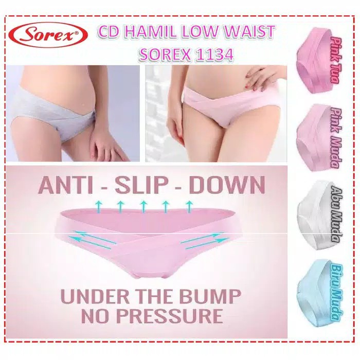 gof Sorex Cd Wanita Hamil Mini Polos Maternity Panty 1134 Cutting Mini