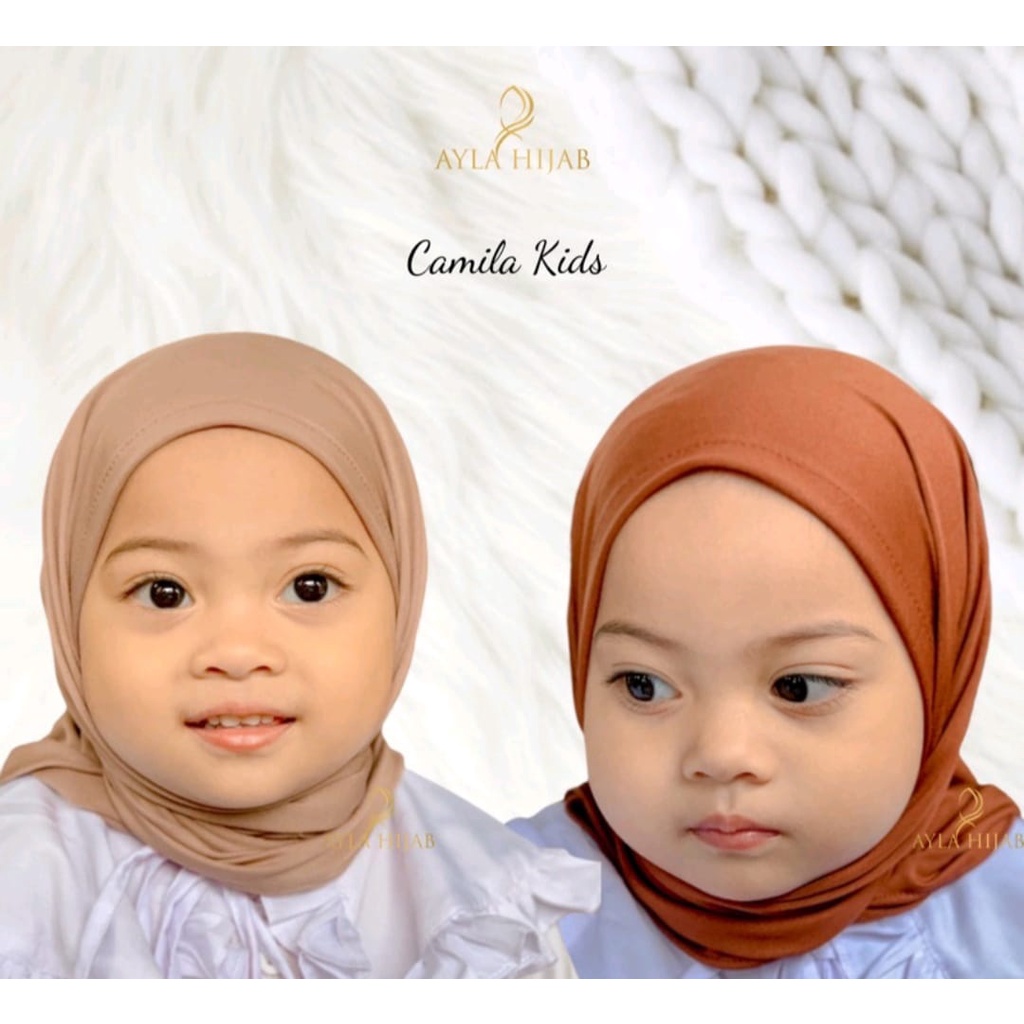 CAMILA Pashtan Anak Camila / Pashmina Instan Anak Jarsey Pastan  Camila Artamika Hijab
