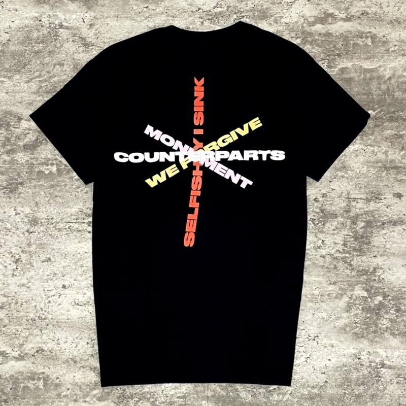 Counterparts - Private Room Tracklist Tshirt - Black