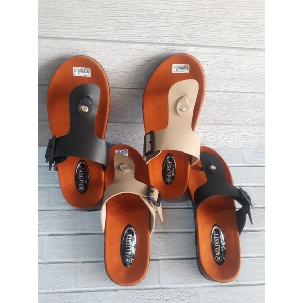 Sandal Wanita Kekinian Slip Slop Jepit Japit Birken Sendal Cewek Santai Casual