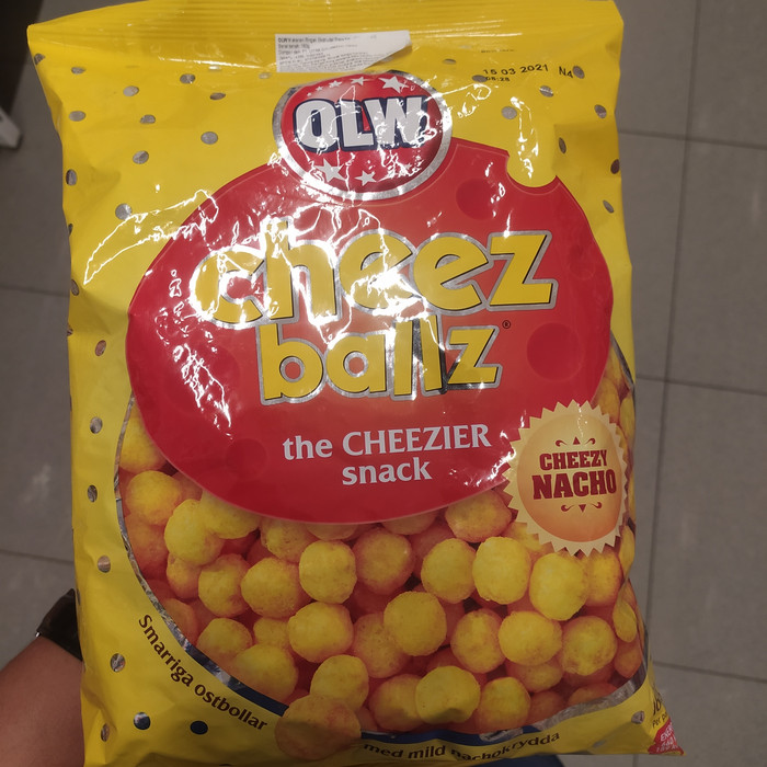 

olw cheese balls 160gr snack