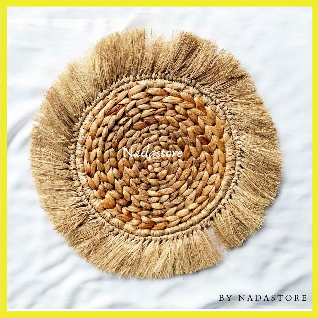 PLACEMATS ENCENG GONDOK RUMBAI / WALL DECOR RUSTIC NATURAL