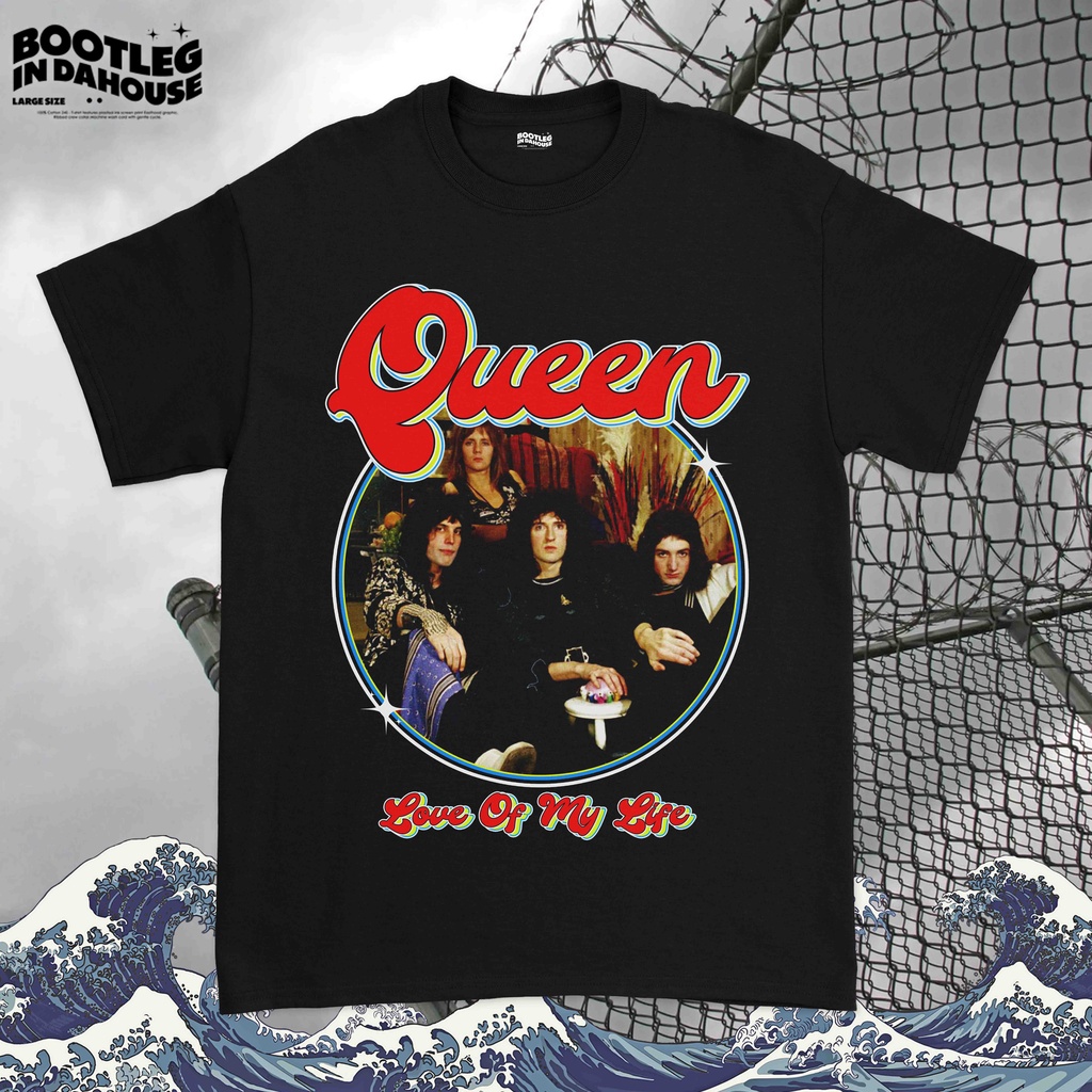 Kaos Band Vintage Queen 80's - Baju Band Queen
