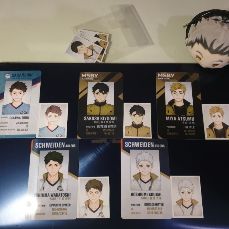 [READY] ID Card Rimumu Haikyuu | Oikawa Sakusa Atsumu Ushijima Hoshiumi