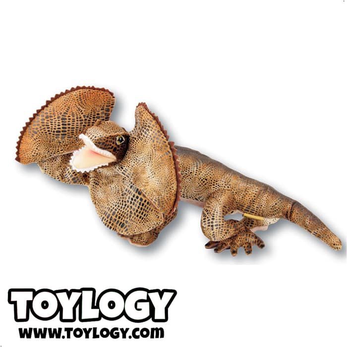 barokah boneka hewan kadal berjumbai frilled lizard stuffed doll 13 5 inch