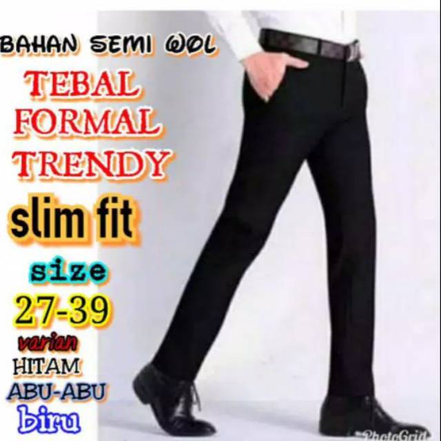 Celana kerja pria-Celana formal pria-celana kerja pria slimfit