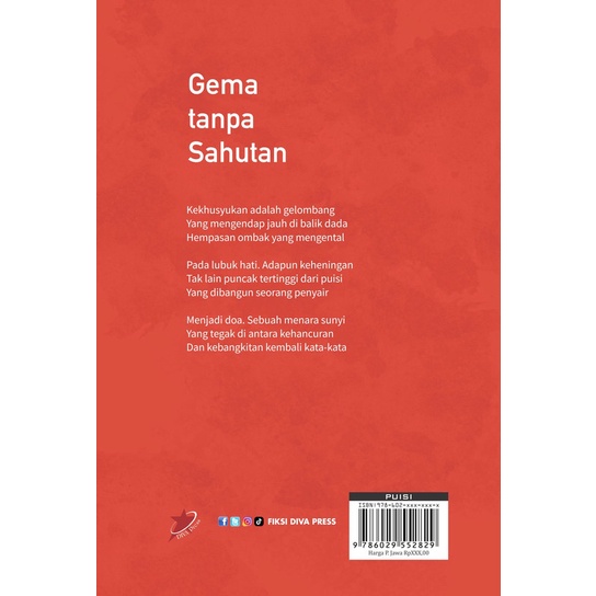Buku Gema tanpa Sahutan - Acep Zamzam Noor - DIVA Press