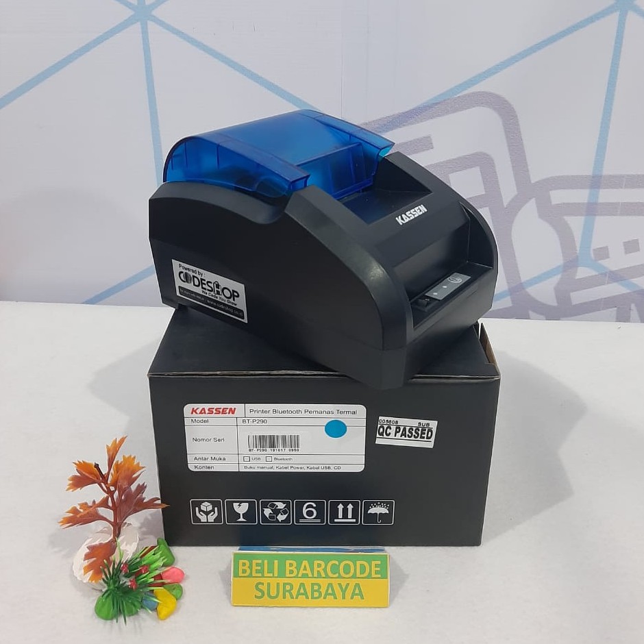 PAKET HEMAT PRINTER BLUETOOTH+KERTAS THERMAL (BTP290+58X40mm)