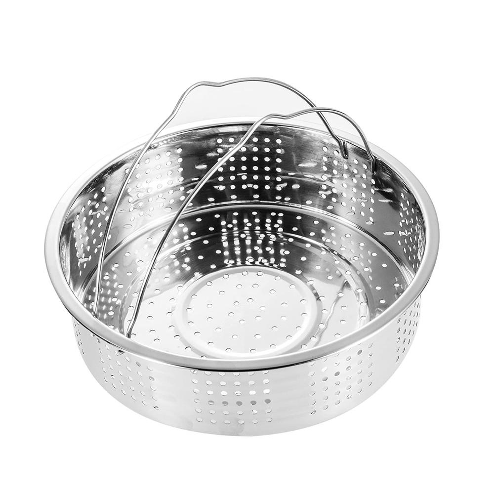 Keranjang Steamer Dengan Lubang Bahan Stainless Steel Ukuran S / M / L Untuk Dapur