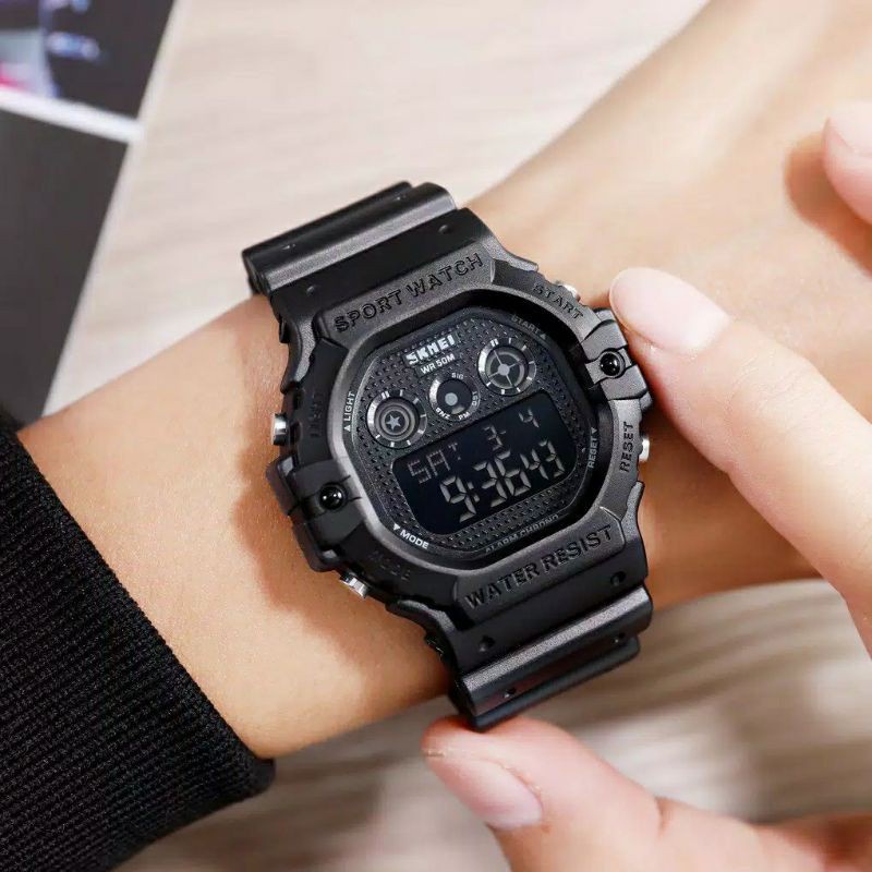 JAM TANGAN SKMEI 1606 UNISEX ORIGINAL ANTI AIR FREE BOX