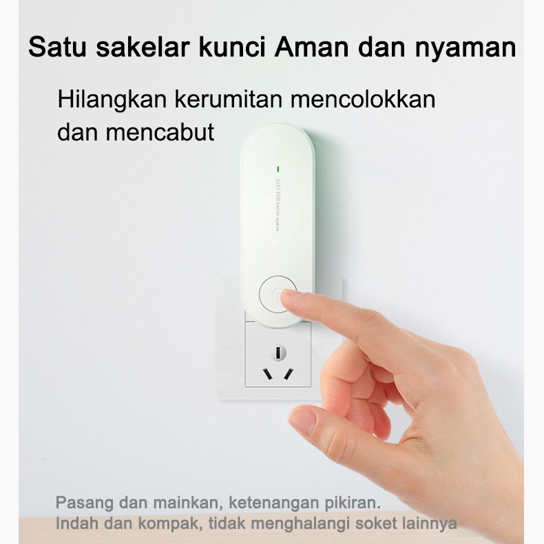 ITS Ion Negatif Air Purifier Hapus Debu Asap Portabel Pembersih Udara Colokan Eropa Konsumsi daya rendah nol desibel Chip hemat daya Kantor Rumah Dapur Kamar tidur