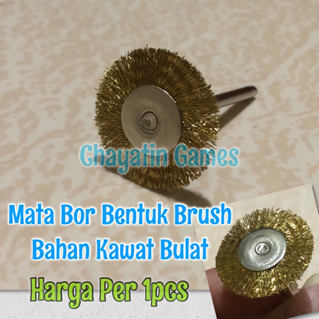 Mata Bor Brush / Mata Bor Sikat Kawat Model Bulat