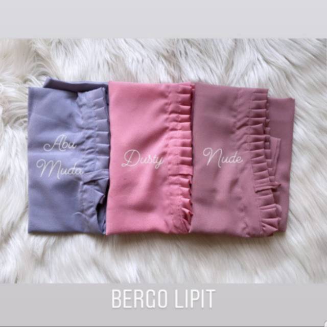 JILBAB BERGO MARYAM TALI LIPIT PREMIUM GROSIR SARAH LIPAT