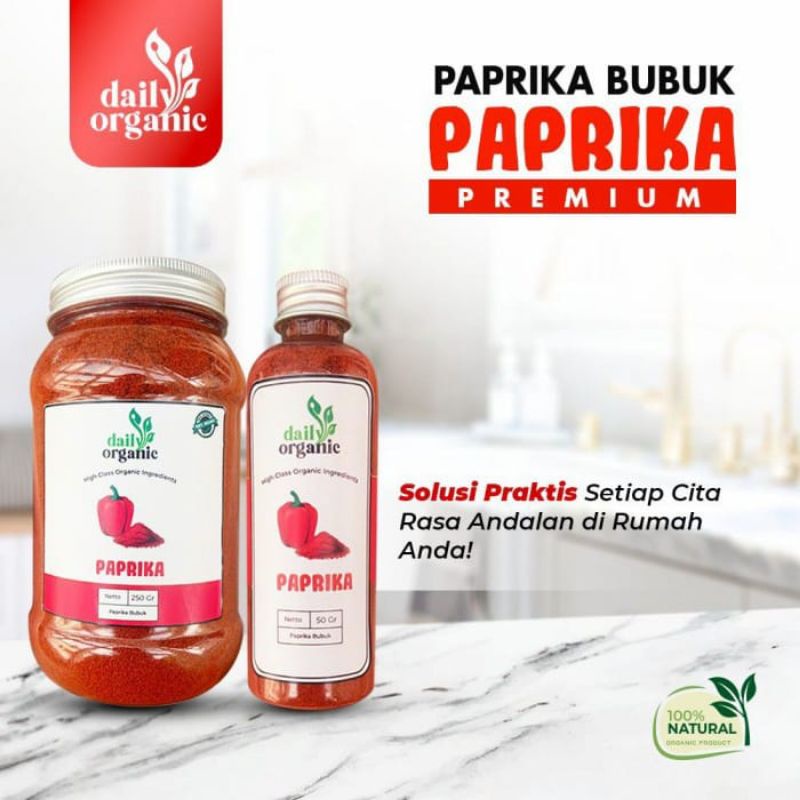 

Paprika Bubuk By Daily Organic Capsicum Powder Premium Praktis 100% Asli