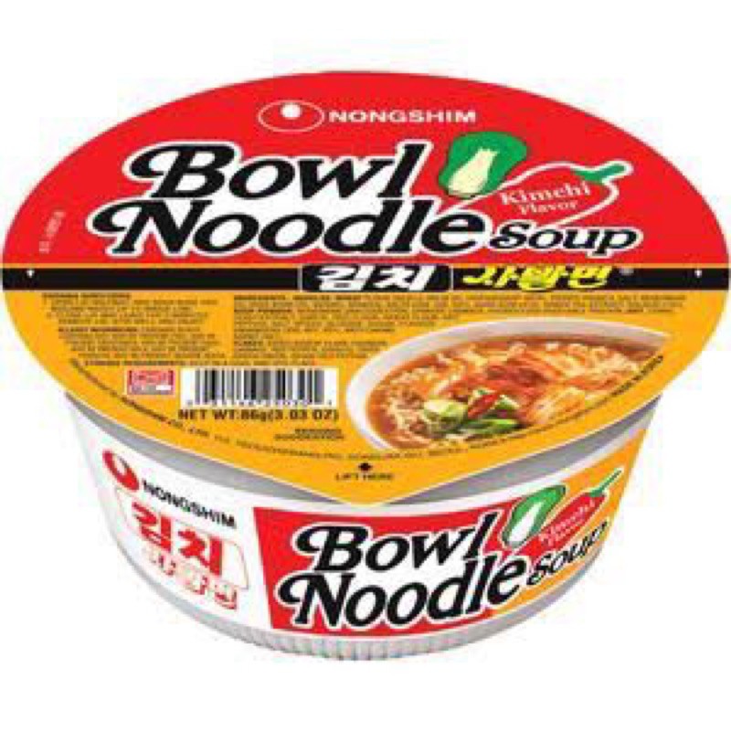 

Mie korea kimchi nongshim bowl noodle soup
