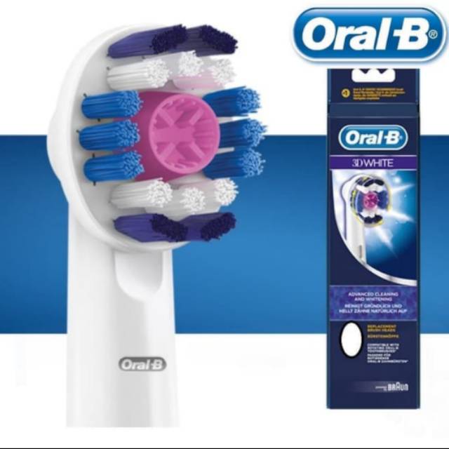 REFILL Sikat Gigi Elektrik Oral B 3D white (Harga per satuan kepala sikat) (Kode HK)