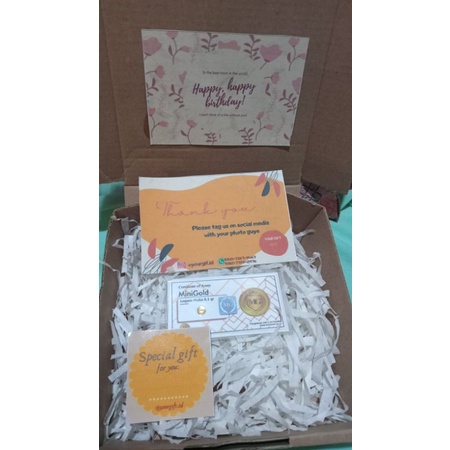 

GIFT BOX MINIGOLD / GIFT BOX MINIGOLD + SNACK