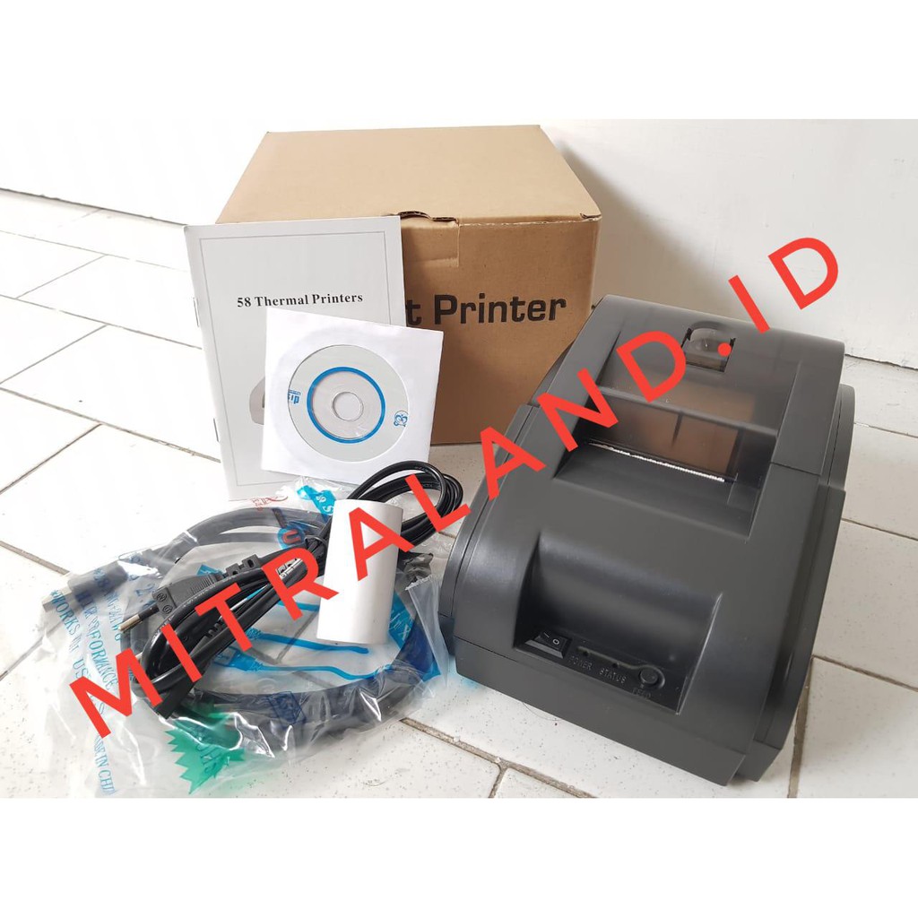 PRINTER KASIR STRUK KERTAS 58MM THERMAL POSWELL PW58M USB (TANPA BLUETOOTH) MITRALAND